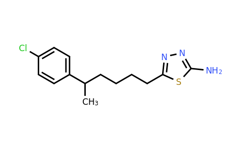 CAS 380573-84-2 | 5-(4-chlorophenyl)-N-hexyl-1,3,4-thiadiazol-2-amine