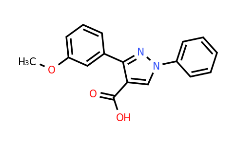 CAS 381214-37-5 | 3-(3-methoxyphenyl)-1-phenyl-1H-pyrazole-4-carboxylic acid