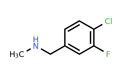 CAS 381236-67-5 | [(4-chloro-3-fluorophenyl)methyl](methyl)amine