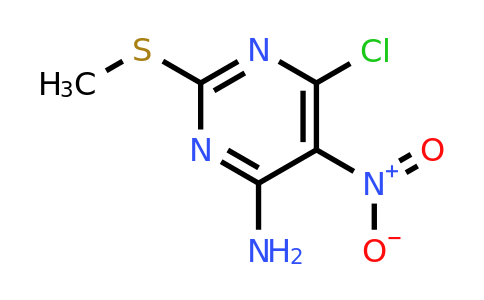 CAS 38136-96-8 | 6-Chloro-2-(methylthio)-5-nitropyrimidin-4-amine
