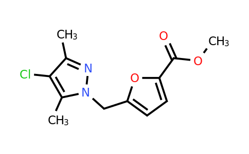 CAS 381703-08-8 | Methyl 5-((4-chloro-3,5-dimethyl-1H-pyrazol-1-yl)methyl)furan-2-carboxylate