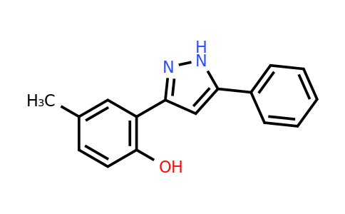 CAS 38214-71-0 | 4-methyl-2-(5-phenyl-1H-pyrazol-3-yl)phenol