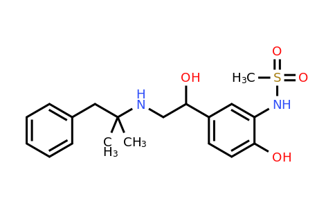 CAS 38241-28-0 | N-(2-hydroxy-5-(1-hydroxy-2-((2-methyl-1-phenylpropan-2-yl)amino)ethyl)phenyl)methanesulfonamide