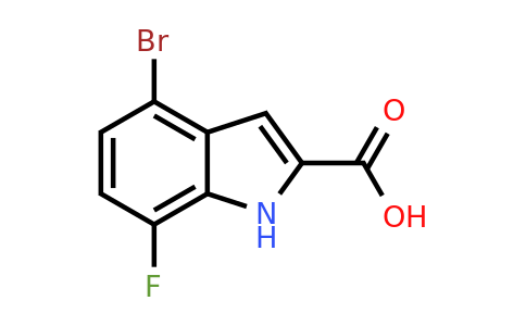CAS 383133-60-6 | 4-bromo-7-fluoro-1H-indole-2-carboxylic acid