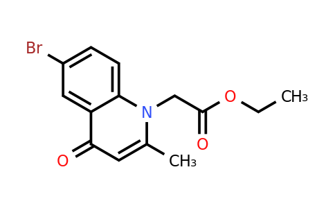 CAS 383902-93-0 | Ethyl 2-(6-bromo-2-methyl-4-oxoquinolin-1(4H)-yl)acetate