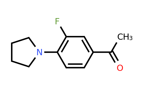 CAS 385380-85-8 | 1-[3-fluoro-4-(pyrrolidin-1-yl)phenyl]ethan-1-one