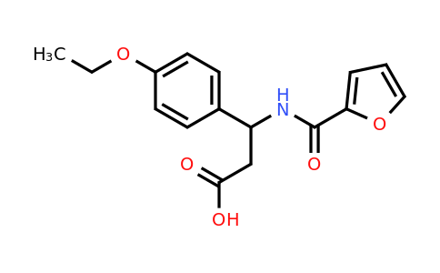 CAS 385400-96-4 | 3-(4-Ethoxyphenyl)-3-(furan-2-carboxamido)propanoic acid