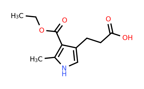 CAS 38664-16-3 | 3-(4-(Ethoxycarbonyl)-5-methyl-1H-pyrrol-3-yl)propanoic acid