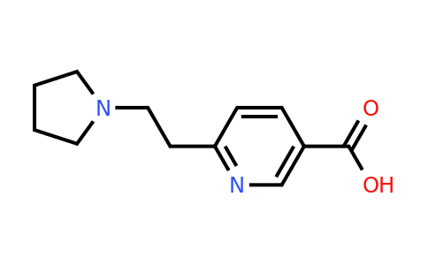 CAS 387350-41-6 | 6-(2-(Pyrrolidin-1-yl)ethyl)nicotinic acid