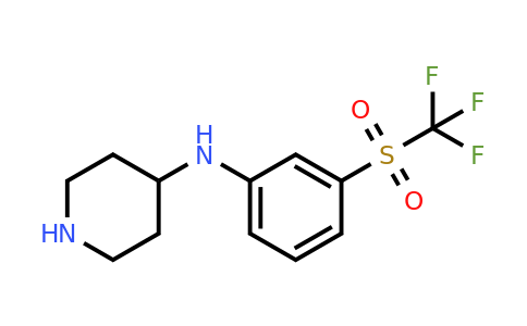 CAS 387350-88-1 | N-(3-((Trifluoromethyl)sulfonyl)phenyl)piperidin-4-amine