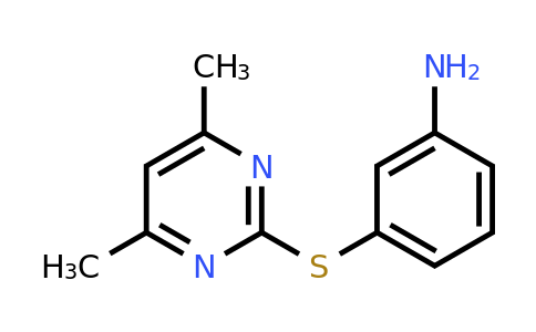 CAS 387358-42-1 | 3-((4,6-Dimethylpyrimidin-2-yl)thio)aniline