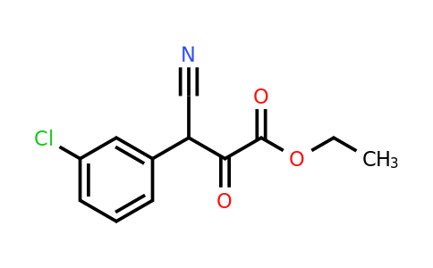 CAS 38747-02-3 | ethyl 3-(3-chlorophenyl)-3-cyano-2-oxopropanoate