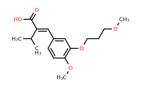 CAS 387868-07-7 | 2-Isopropyl-3-[4-methoxy-3-(3-methoxypropoxy)phenyl]acrylic acid