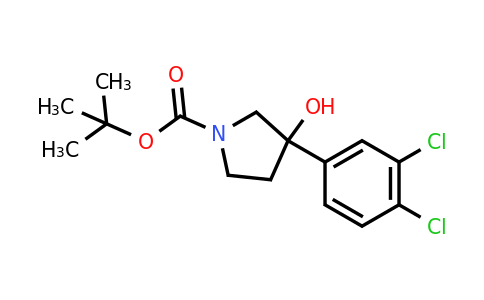 CAS 390406-53-8 | 1-Boc-3-(3,4-dichlorophenyl)-3-pyrrolidinol