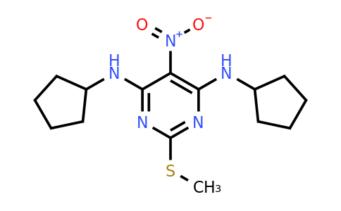 CAS 39069-52-8 | N4,N6-Dicyclopentyl-2-(methylthio)-5-nitropyrimidine-4,6-diamine