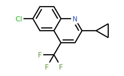 CAS 391860-73-4 | 6-Chloro-2-cyclopropyl-4-(trifluoromethyl)quinoline