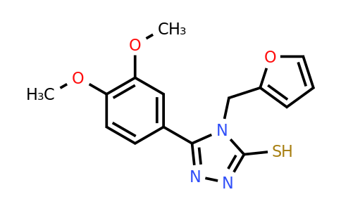 CAS 392237-40-0 | 5-(3,4-dimethoxyphenyl)-4-[(furan-2-yl)methyl]-4H-1,2,4-triazole-3-thiol