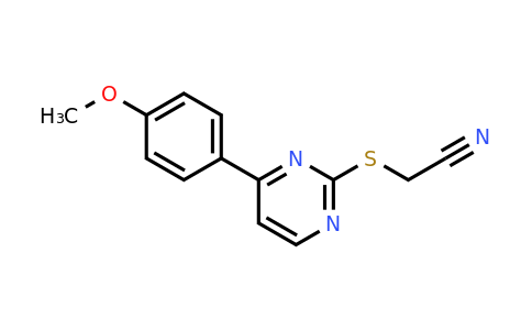 CAS 392718-85-3 | 2-((4-(4-Methoxyphenyl)pyrimidin-2-yl)thio)acetonitrile