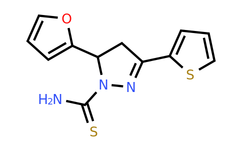 CAS 394682-37-2 | 5-(furan-2-yl)-3-(thiophen-2-yl)-4,5-dihydro-1H-pyrazole-1-carbothioamide
