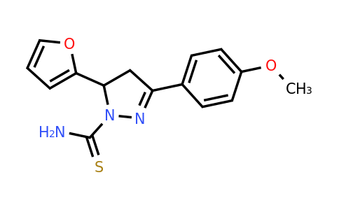CAS 394682-47-4 | 5-(furan-2-yl)-3-(4-methoxyphenyl)-4,5-dihydro-1H-pyrazole-1-carbothioamide