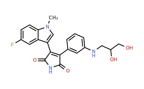 CAS 396091-16-0 | 3-[3-(2,3-Dihydroxy-propylamino)-phenyl]-4-(5-fluoro-1-methyl-1H-indol-3-YL)-pyrrole-2,5-dione