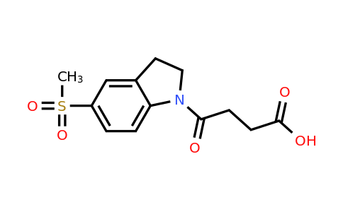 CAS 396105-96-7 | 4-(5-(Methylsulfonyl)indolin-1-yl)-4-oxobutanoic acid