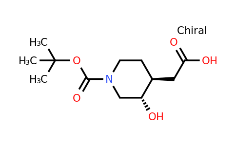 CAS 396729-65-0 | 2-[trans-1-[(tert-butoxy)carbonyl]-3-hydroxypiperidin-4-yl]acetic acid