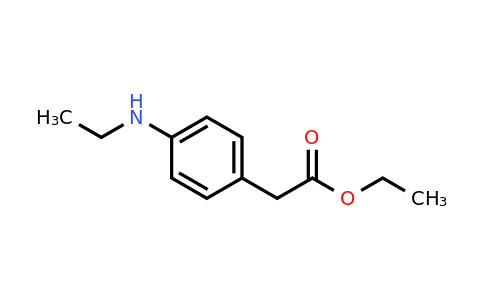 CAS 39718-92-8 | Ethyl 2-(4-(ethylamino)phenyl)acetate