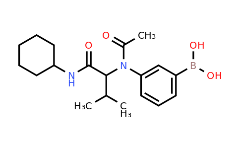 CAS 397843-90-2 | (3-(N-(1-(Cyclohexylamino)-3-methyl-1-oxobutan-2-yl)acetamido)phenyl)boronic acid