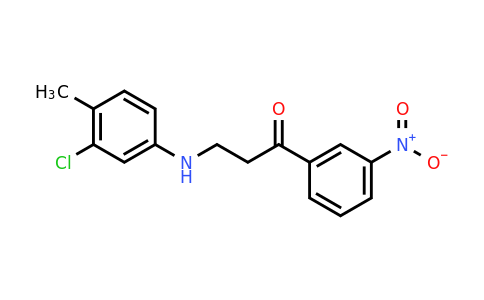 CAS 400753-32-4 | 3-((3-Chloro-4-methylphenyl)amino)-1-(3-nitrophenyl)propan-1-one