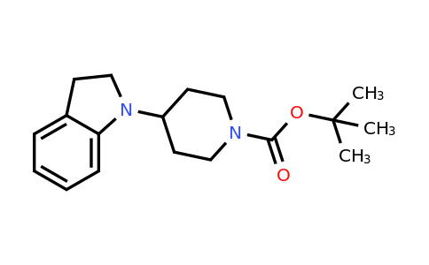 CAS 400828-91-3 | tert-Butyl 4-(indolin-1-yl)piperidine-1-carboxylate