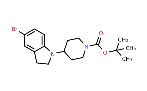 CAS 401565-86-4 | tert-Butyl 4-(5-bromo-2,3-dihydro-1H-indol-1-yl)piperidine-1-carboxylate
