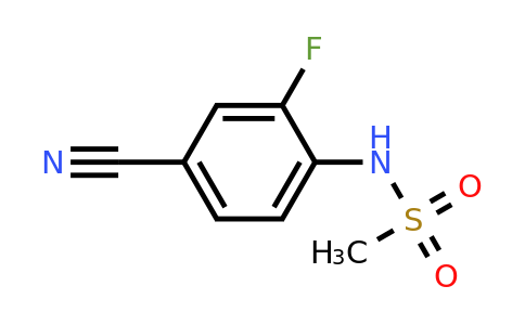 CAS 401909-16-8 | N-(4-Cyano-2-fluorophenyl)methanesulfonamide