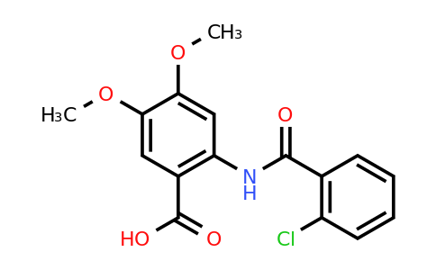 CAS 402609-67-0 | 2-(2-chlorobenzamido)-4,5-dimethoxybenzoic acid