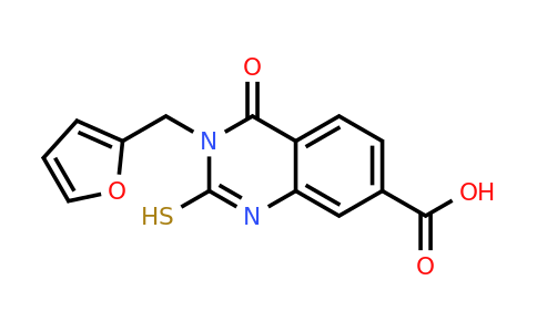 CAS 403721-12-0 | 3-[(furan-2-yl)methyl]-4-oxo-2-sulfanyl-3,4-dihydroquinazoline-7-carboxylic acid