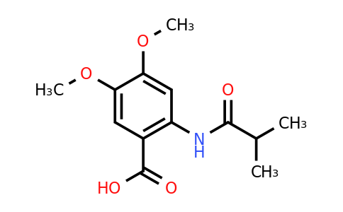 CAS 405898-41-1 | 4,5-dimethoxy-2-(2-methylpropanamido)benzoic acid