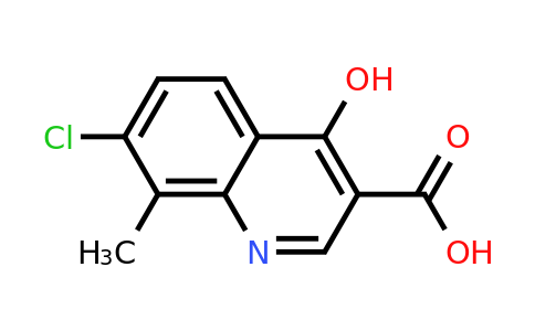 CAS 405923-50-4 | 7-Chloro-4-hydroxy-8-methylquinoline-3-carboxylic acid