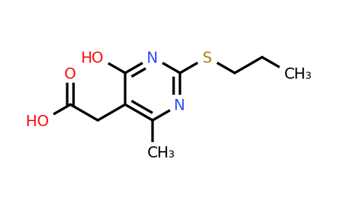 CAS 406189-83-1 | 2-(4-Hydroxy-6-methyl-2-(propylthio)pyrimidin-5-yl)acetic acid