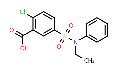 CAS 406927-75-1 | 2-chloro-5-[ethyl(phenyl)sulfamoyl]benzoic acid