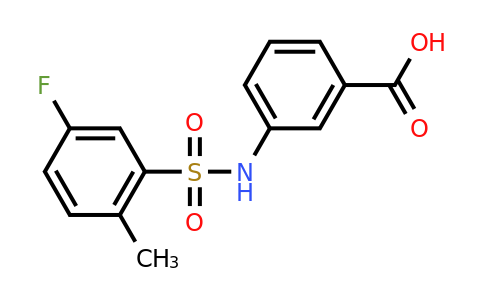 CAS 406927-79-5 | 3-(5-fluoro-2-methylbenzenesulfonamido)benzoic acid