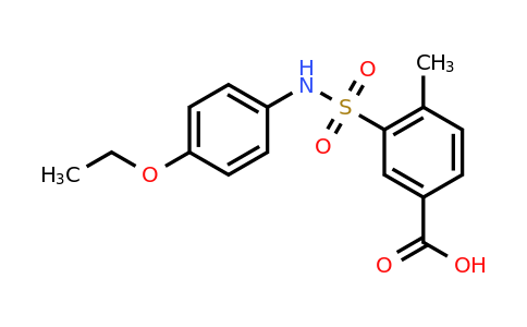 CAS 406927-80-8 | 3-[(4-ethoxyphenyl)sulfamoyl]-4-methylbenzoic acid