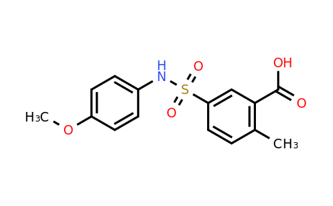 CAS 406928-28-7 | 5-[(4-methoxyphenyl)sulfamoyl]-2-methylbenzoic acid