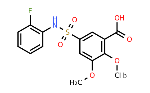 CAS 406928-29-8 | 5-[(2-fluorophenyl)sulfamoyl]-2,3-dimethoxybenzoic acid