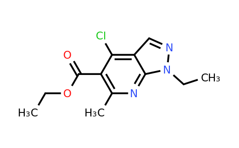 CAS 41095-07-2 | ethyl 4-chloro-1-ethyl-6-methyl-1H-pyrazolo[3,4-b]pyridine-5-carboxylate
