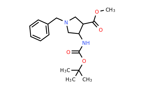 CAS 411238-82-9 | methyl 1-benzyl-4-(tert-butoxycarbonylamino)pyrrolidine-3-carboxylate