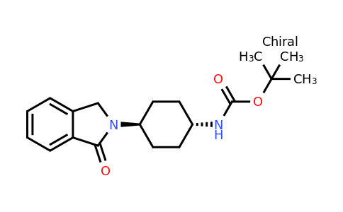 CAS 412357-35-8 | tert-Butyl (trans-4-(1-oxoisoindolin-2-yl)cyclohexyl)carbamate