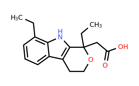 CAS 41340-25-4 | 2-{1,8-diethyl-1H,3H,4H,9H-pyrano[3,4-b]indol-1-yl}acetic acid
