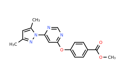 CAS 413620-32-3 | Methyl 4-((6-(3,5-dimethyl-1H-pyrazol-1-yl)pyrimidin-4-yl)oxy)benzoate