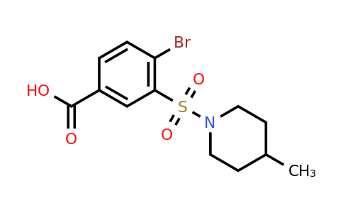 CAS 415712-07-1 | 4-bromo-3-[(4-methylpiperidin-1-yl)sulfonyl]benzoic acid