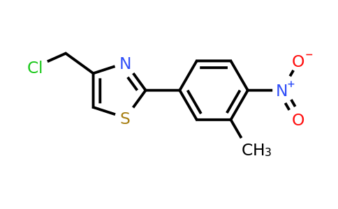 CAS 41963-30-8 | 4-Chloromethyl-2-(3-methyl-4-nitro-phenyl)-thiazole